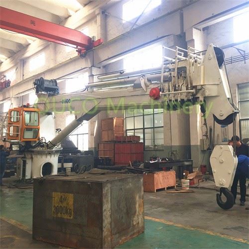 CCS Certificated Fixed Telescopic Boom Marine Cranes Hydraulic System 3T30M